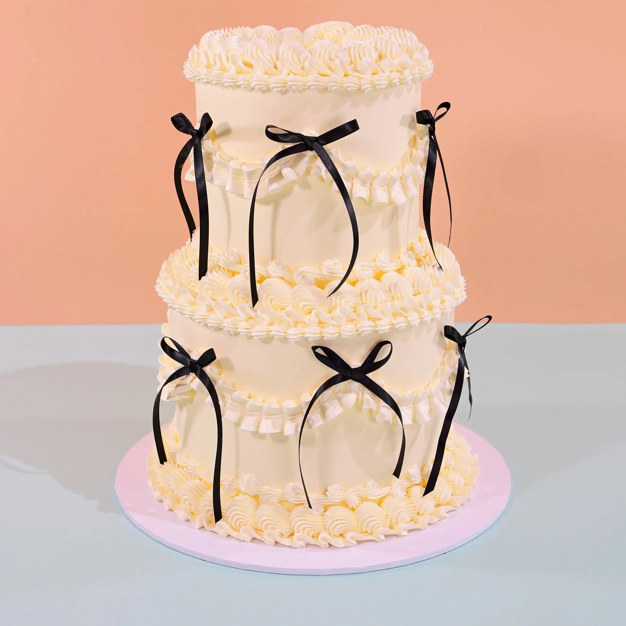 2 Tier Vintage Cake C&D Cakes Stacked