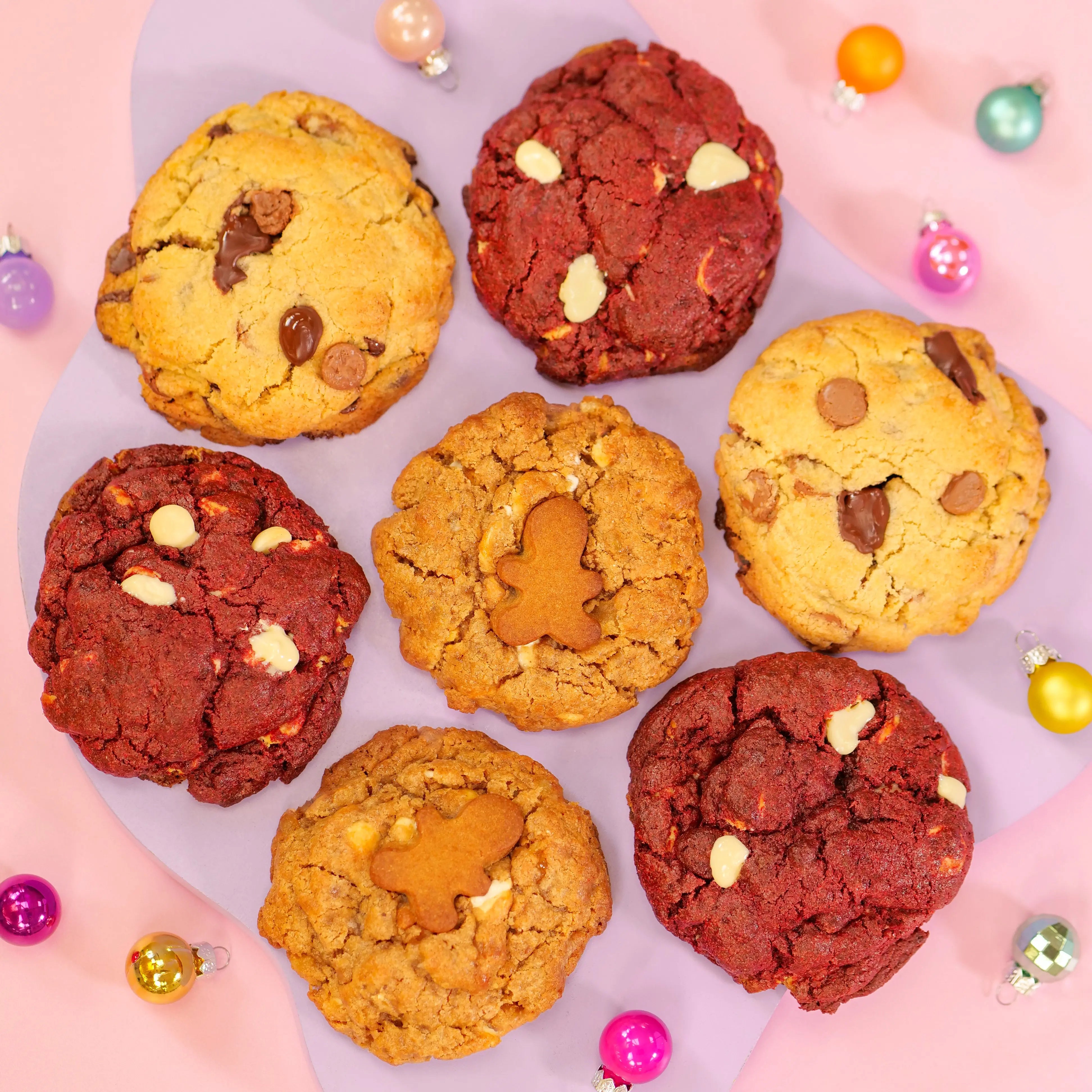 6 x New York Cookies, The BIG Christmas Box C&D Cookies