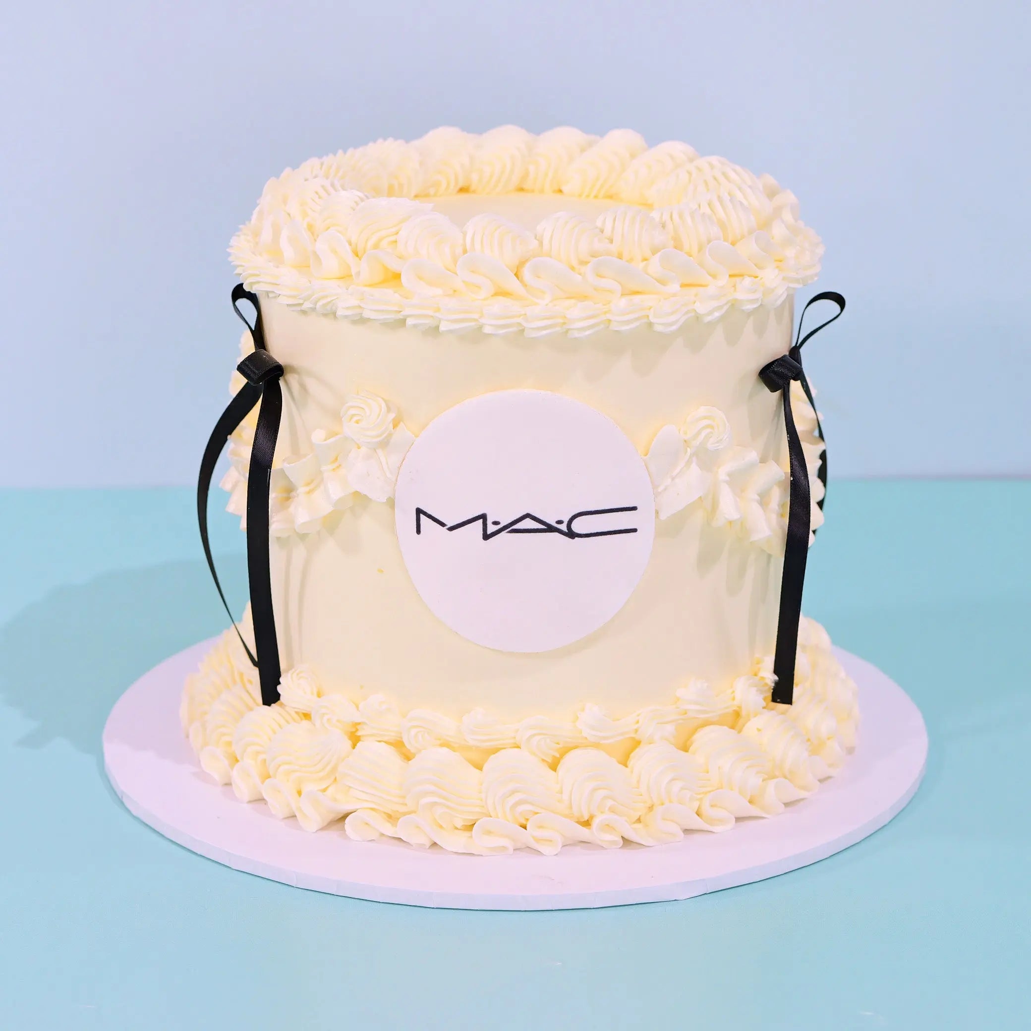 Corporate Vintage Cake with Logo - Single Colour C&D Cakes