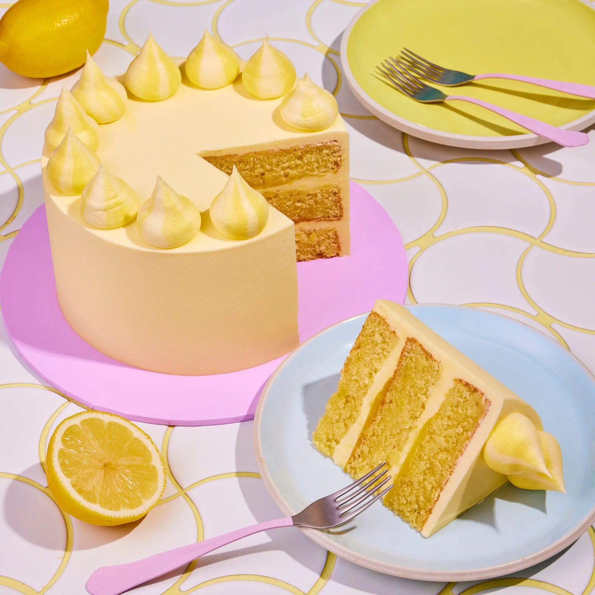 Favourite Lemon Drizzle Cake - Crumbs & Doilies