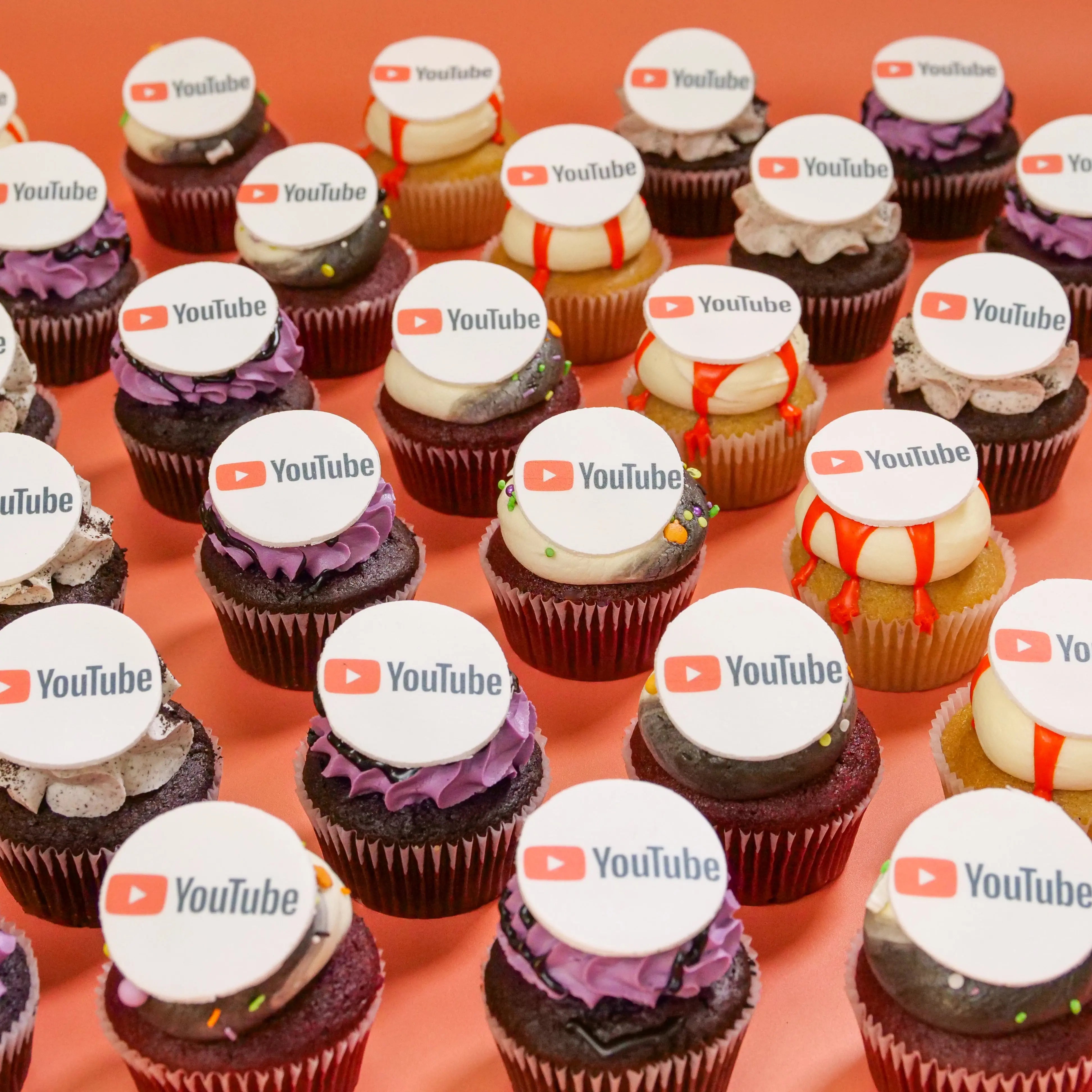 Halloween Corporate Cupcakes with Logos C&D Cupcakes