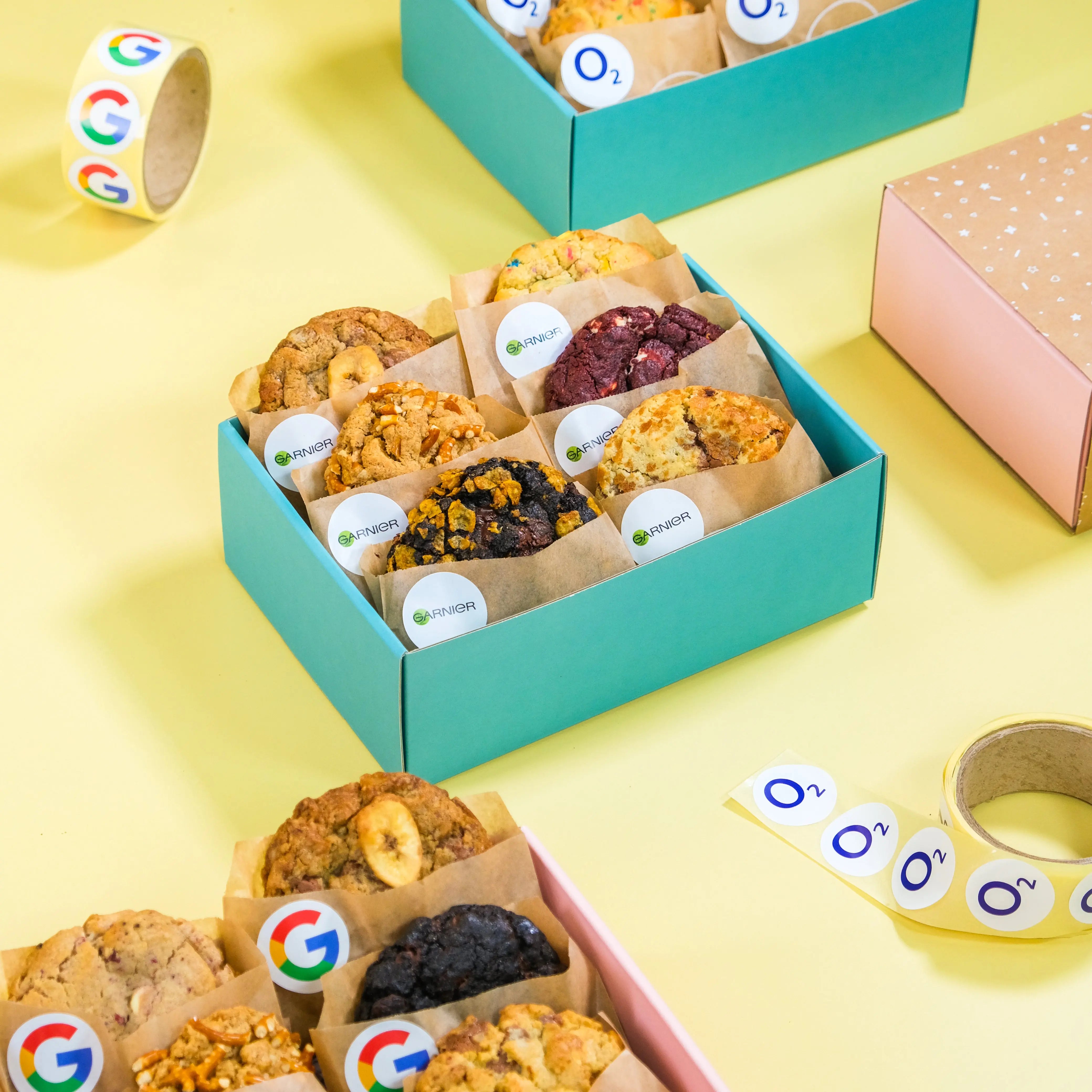 Corporate Mixed New York Cookies with Logos C&D Cookies