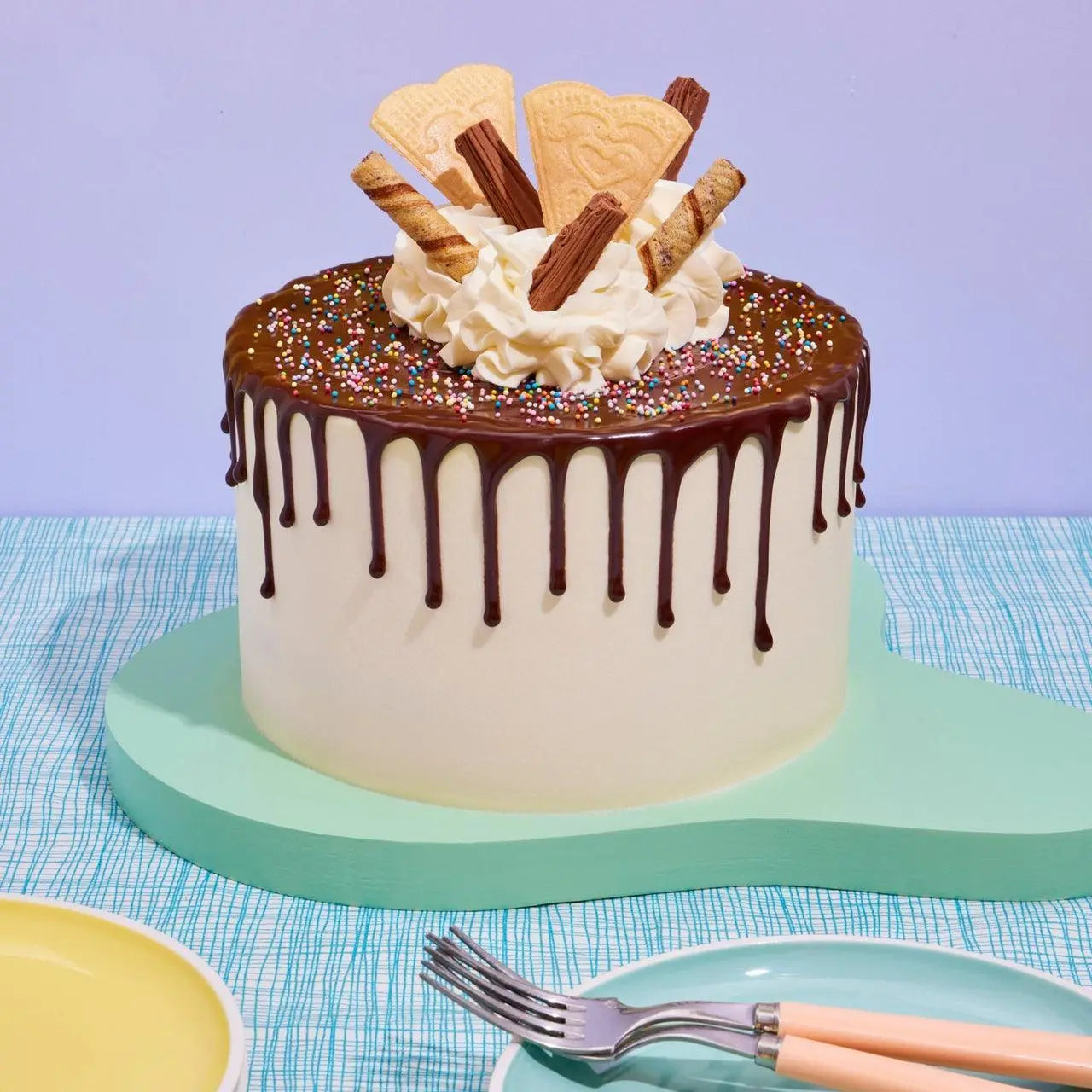 Neapolitan Cake - Crumbs & Doilies