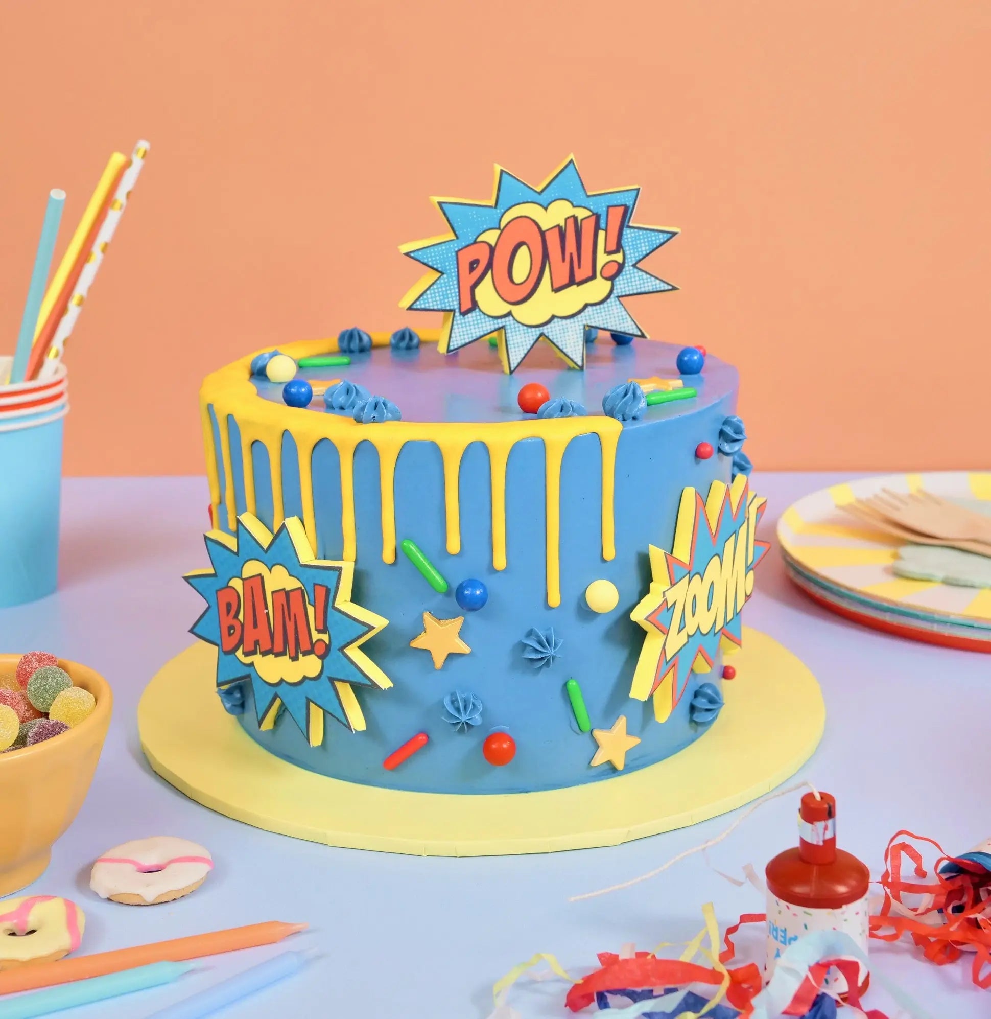 Comic Book Superhero Cake C&D Cakes