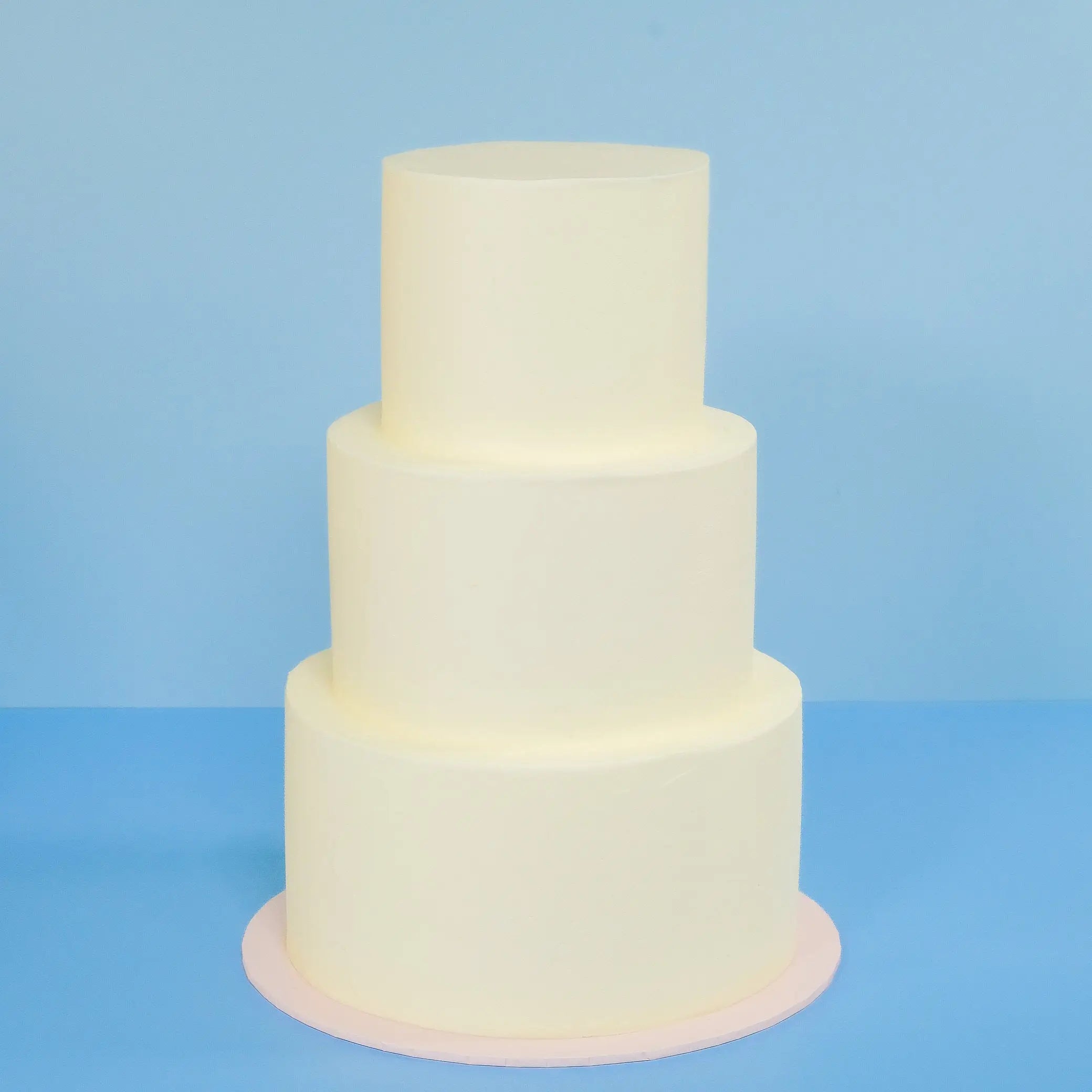 3 Tier White Wedding Cake - Crumbs & Doilies
